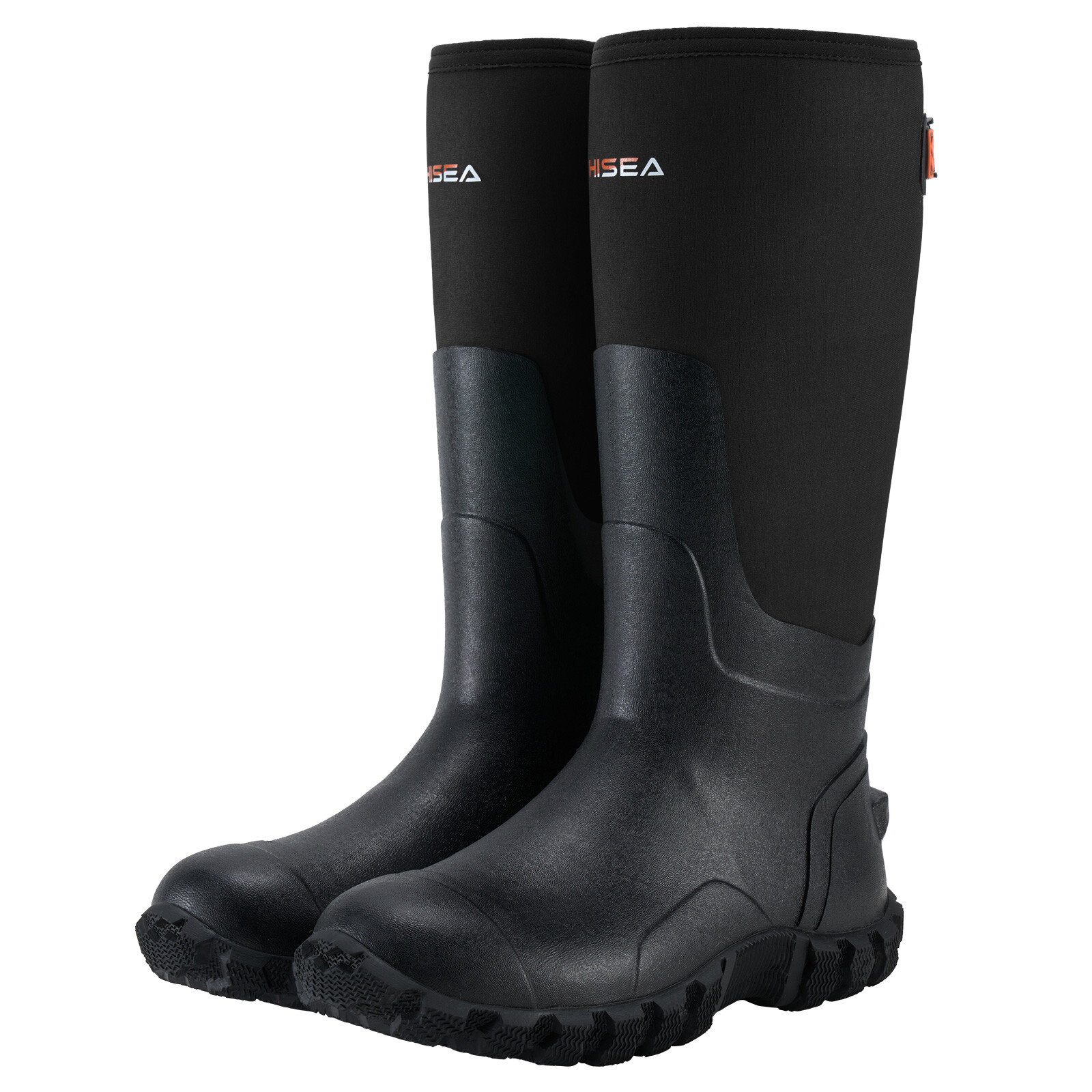 HISEA Men Adjustable Rain Boots Fishing Hunting Mud Dirt Farm Work Safety Shoes