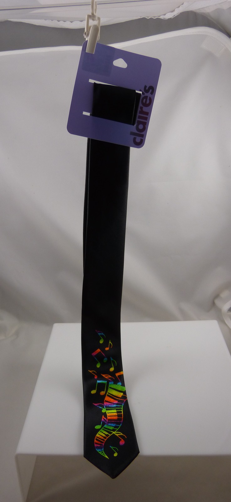 black tie music notes note rainbow neon colors