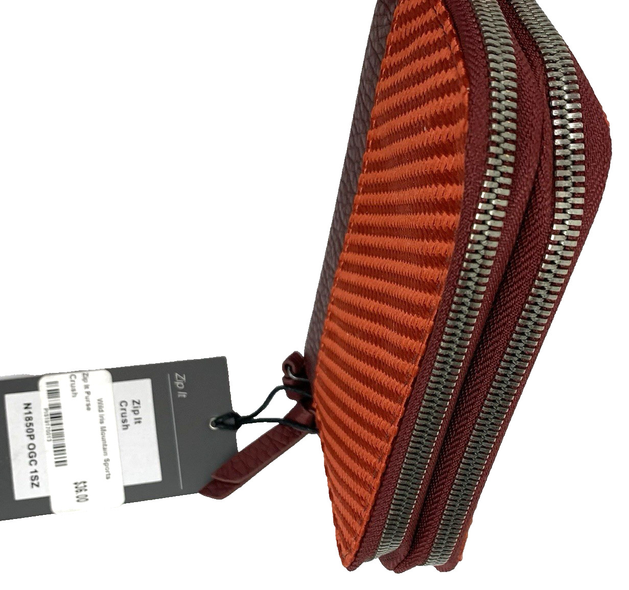 Pistil Zip It Crush Small Purse/Wallet Burgundy/Red -NWT
