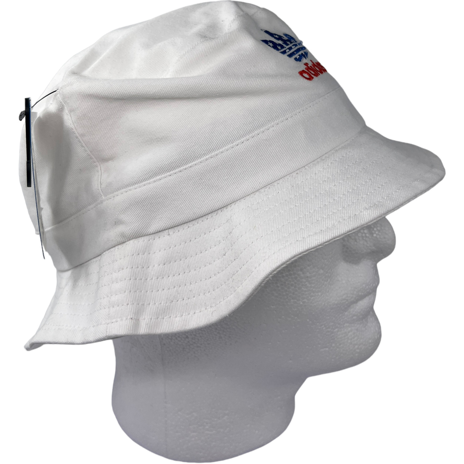 Adidas Americana Bucket Hat White Red Blue Stars Trefoil Logo New One Size