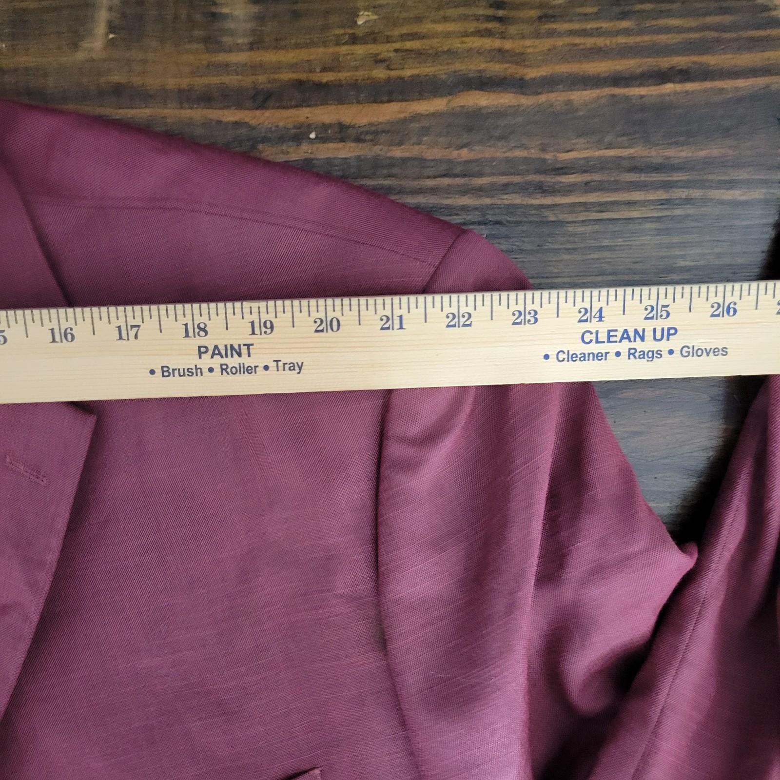 Lineage Men’s Sport Coat Blazer Two Button Burgundy Performance Stretch 56R