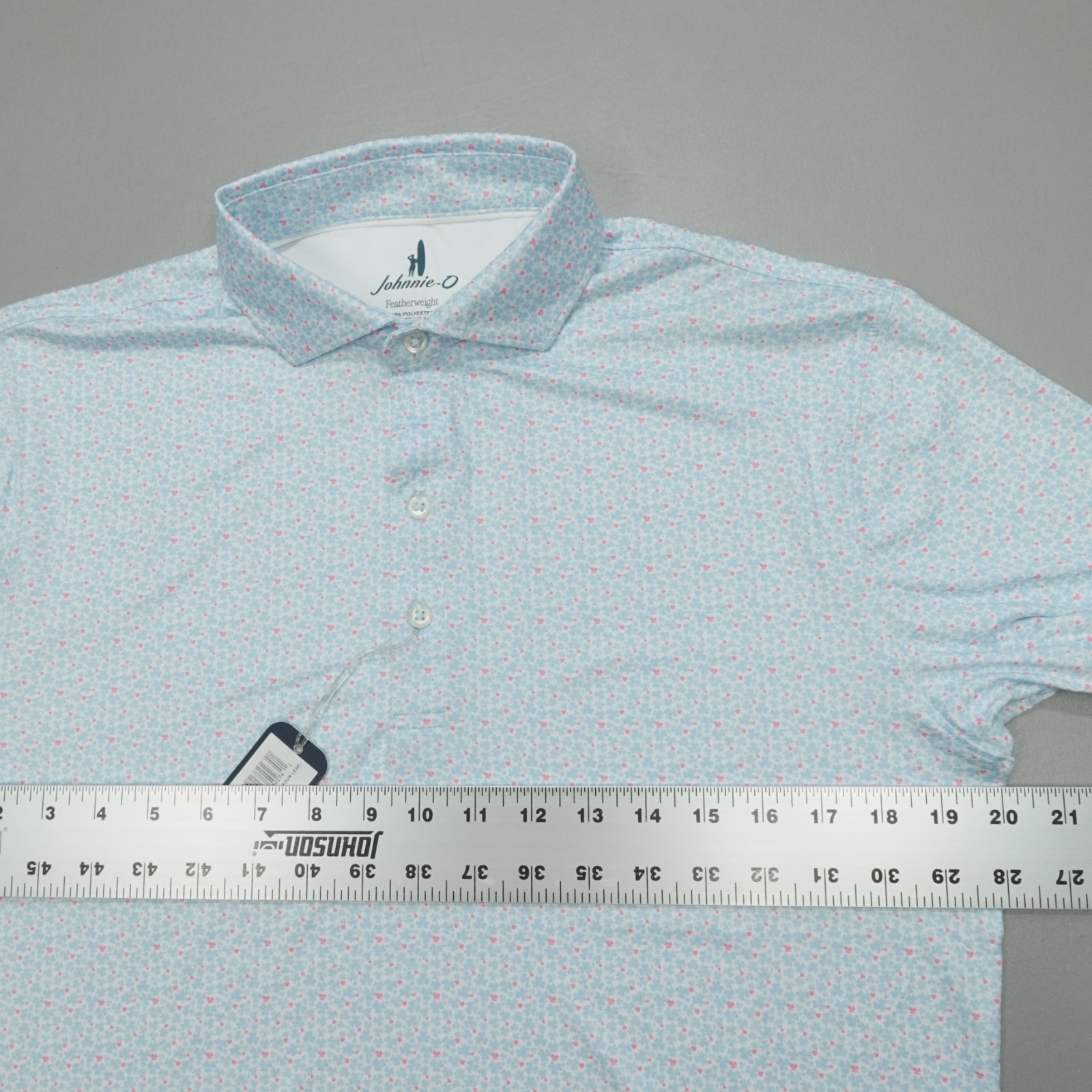 Johnnie-O Men’s Kona Four Leaf Clover Featherweight Golf Polo NWT $110