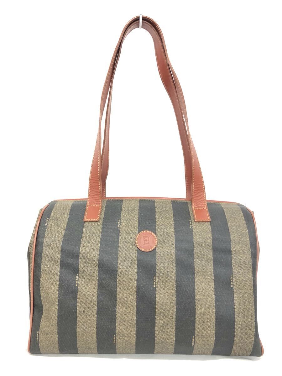 FENDI Boston Bag Brown Gold Hardware 11.6in x 12.4in x 5.3in
