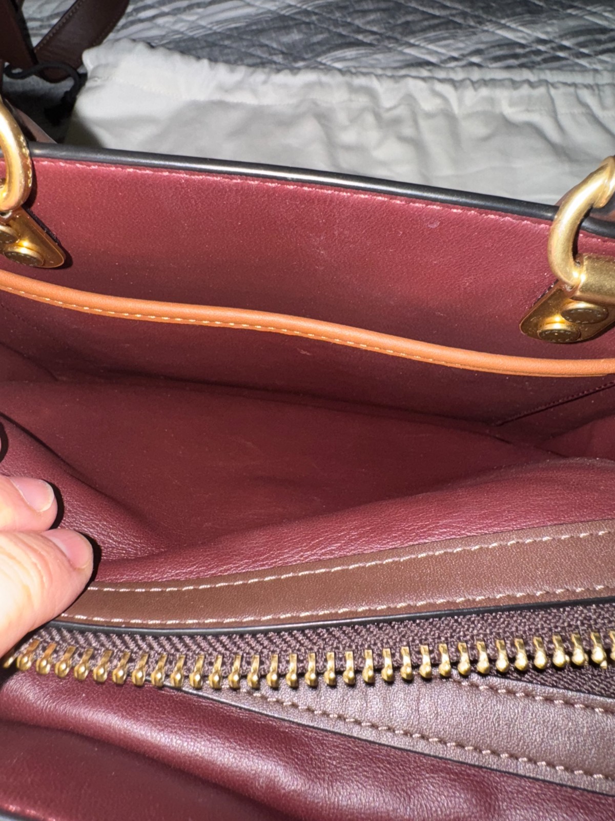 Coach Rogue Bag 25 In Colorblock, Style C6461, B4/Brick Red Multi, New With Tag!