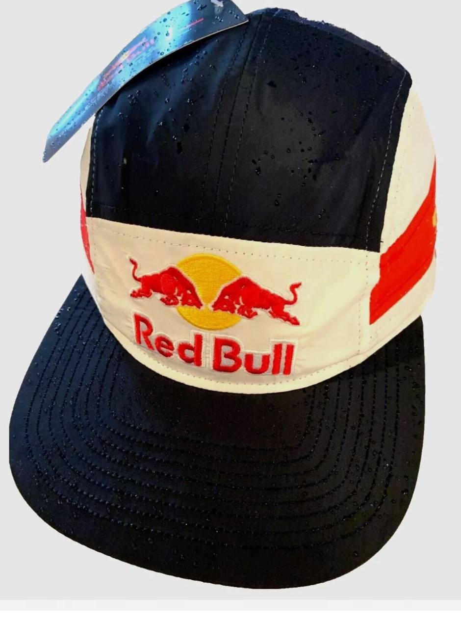 R 5-Panel Navy, White & Red Camper Cap.. F1 Racing. BMX. MotoGP. Supercross.