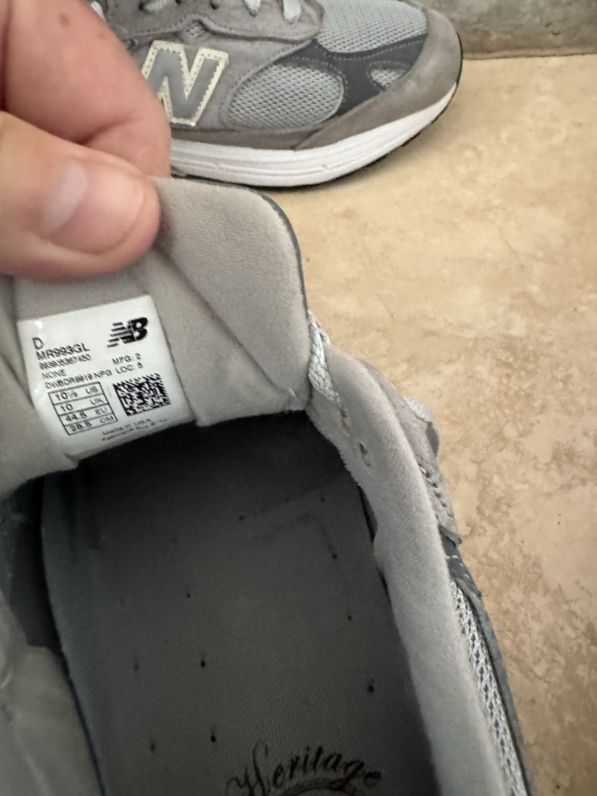 Size 10.5 – New Balance 993 Gray White Please See Details