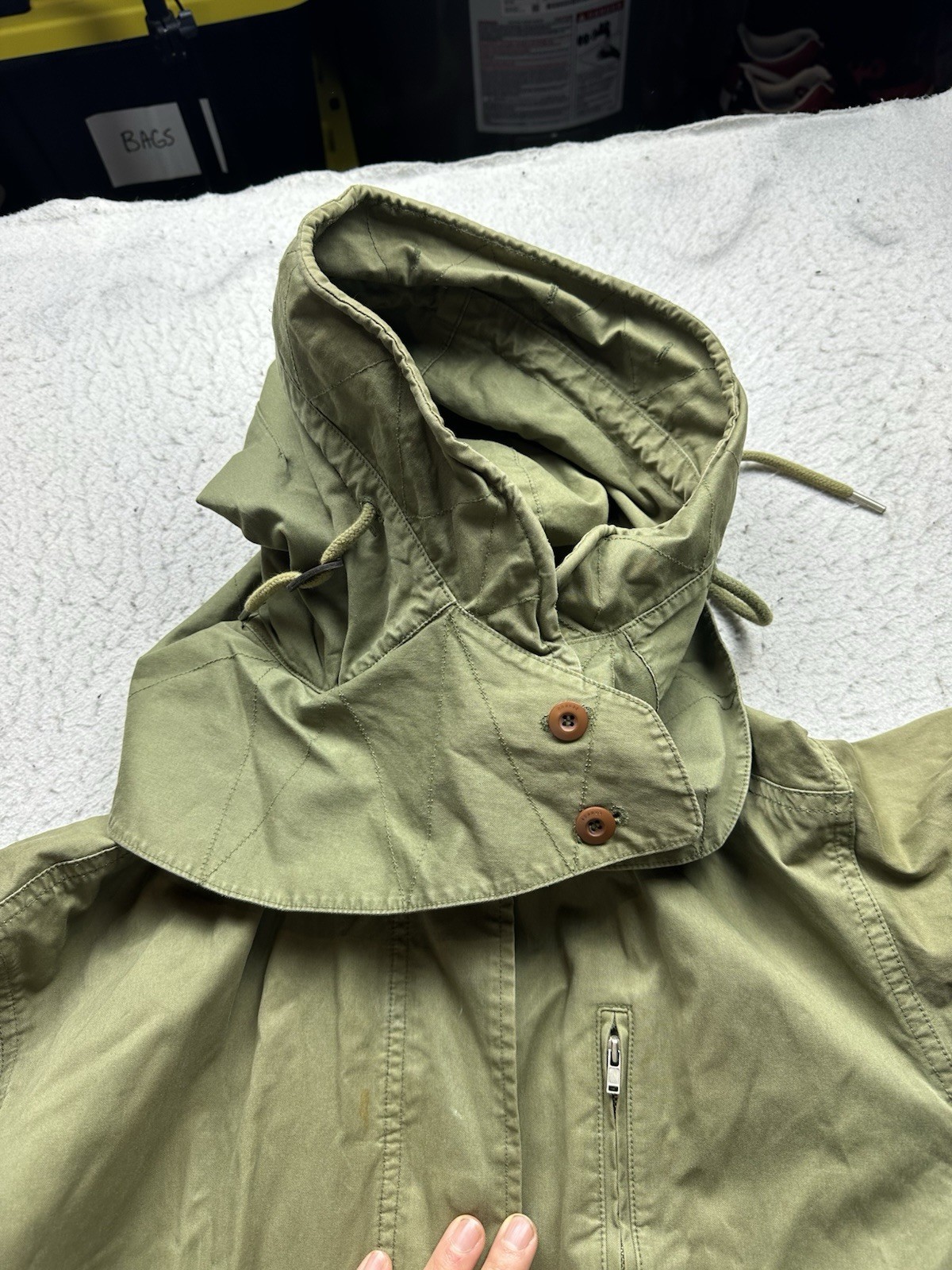 Men’s Beaker Japan Fishtail Parka Military Jacket Chainstitch Sz M Green Army