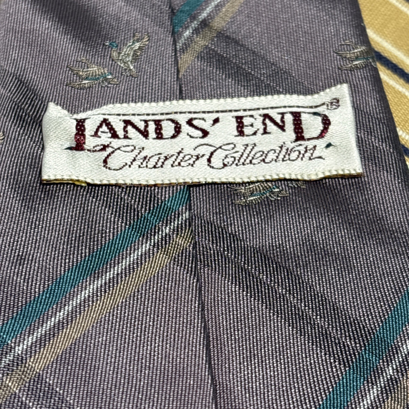 Set Of 4 Made in USA! Lands’ End, All Silk Men’s Ties Lot of 4 Different Colors