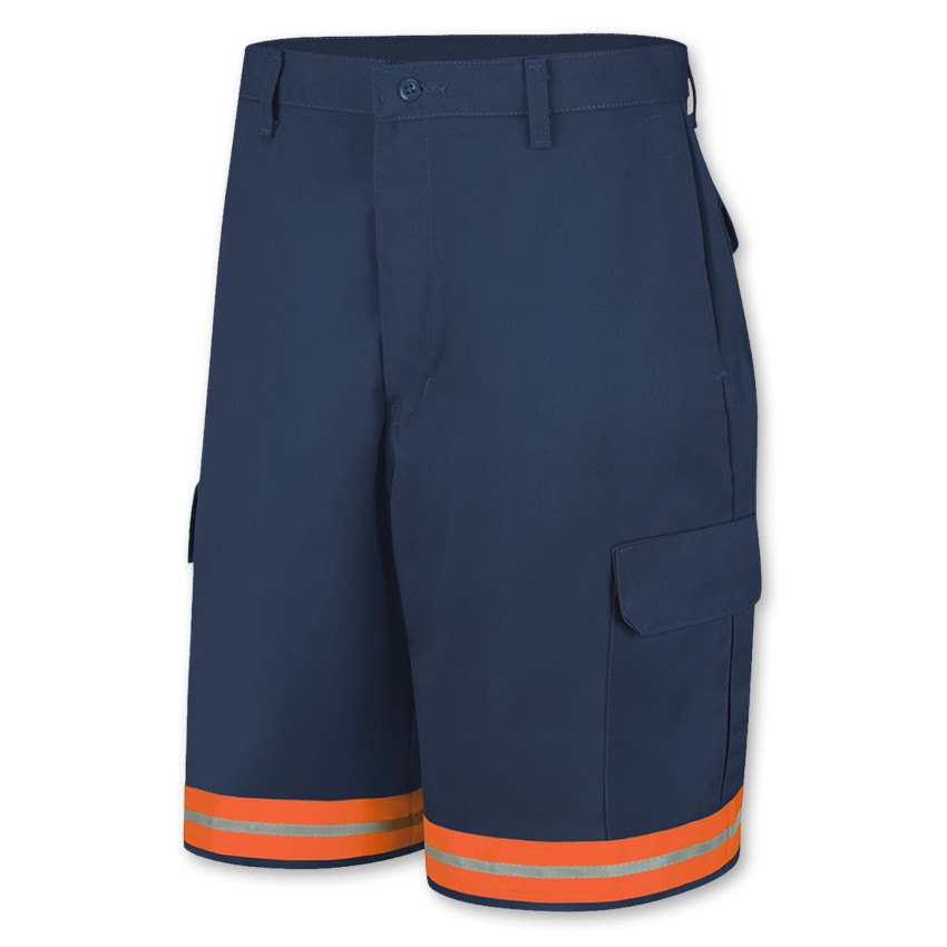 Brand New Red Kap Reflective Cargo Work Shorts Men’s Hi Vis Industrial Uniform