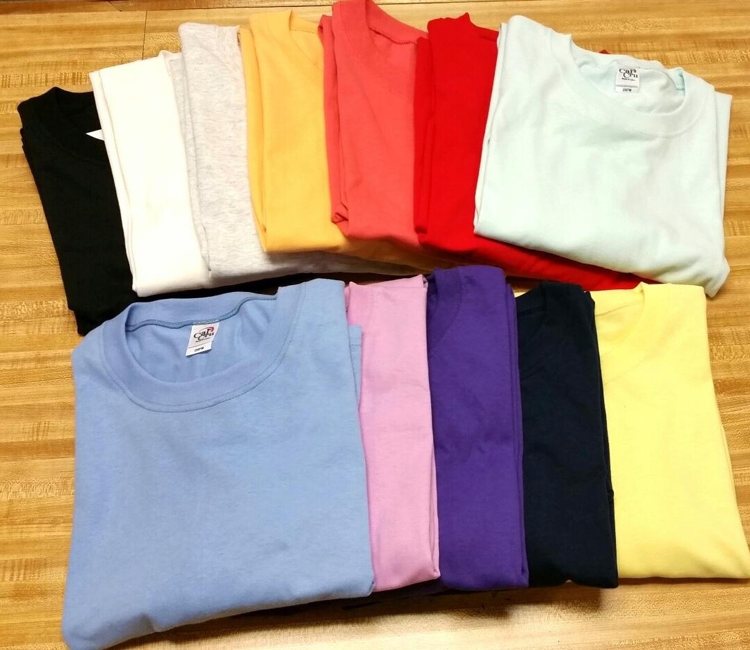 Ladies short sleeve 100% cotton oversized coverup. OSFM. Made in USA.
