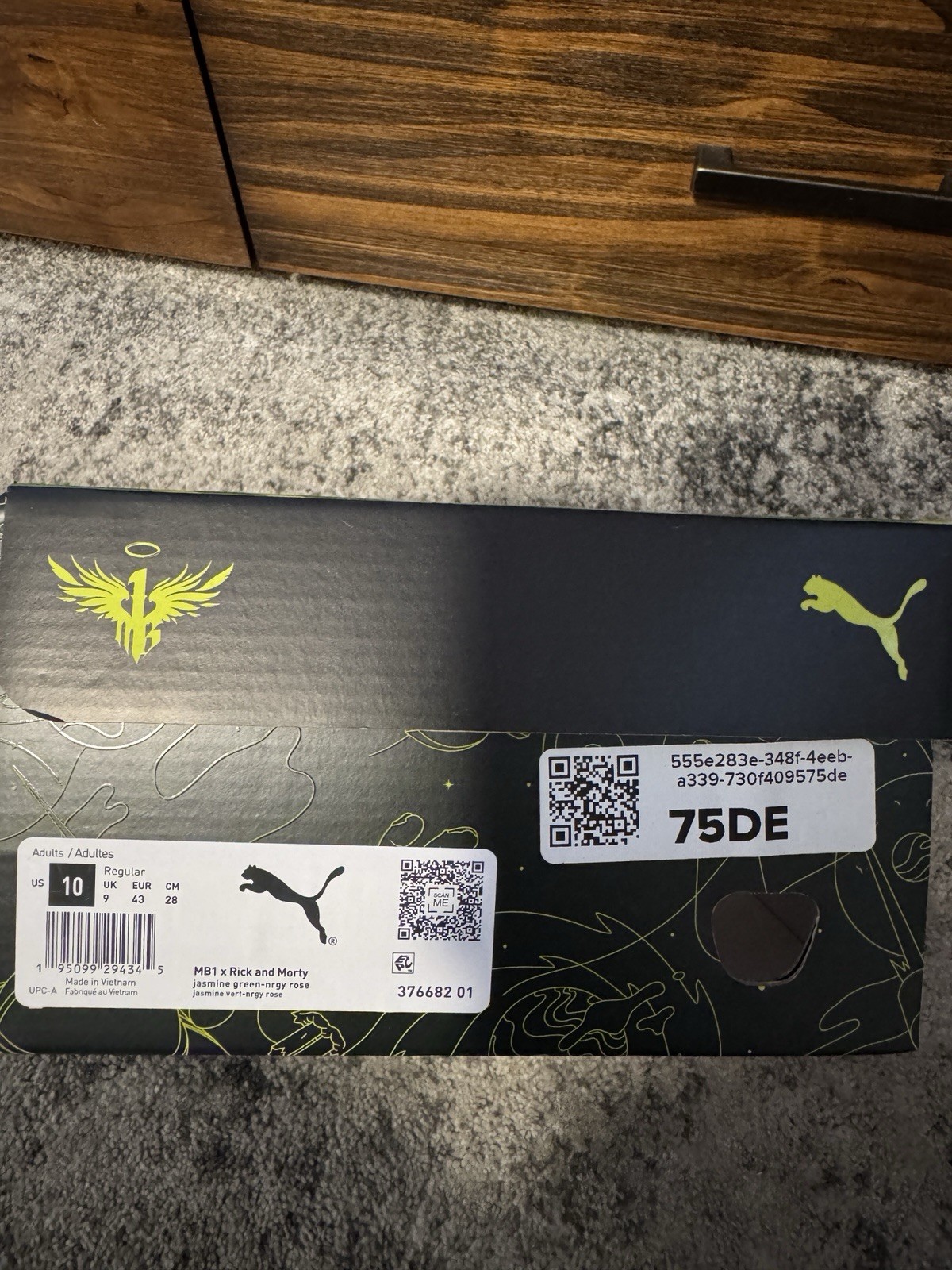 PUMA MB.1 x Rick and Morty Mid-Top Basketball Shoes US 10