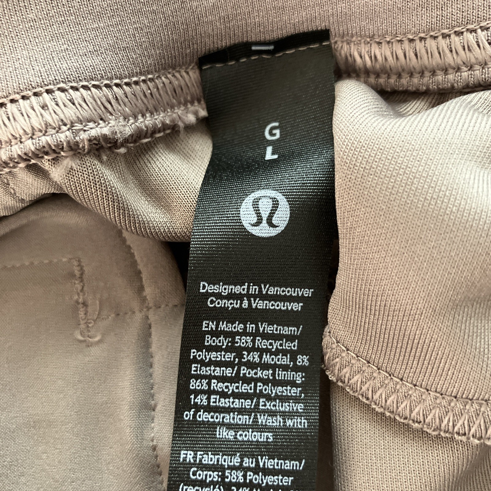 Lululemon Smooth Spacer Jogger Large Classic Tapered Sweatpants Gym Lounge NWT