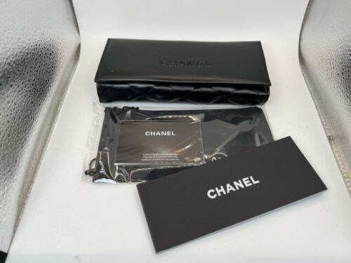 New CHANEL Sunglasses 5482 Women Frames Black Gold Pearl Authentic With Box