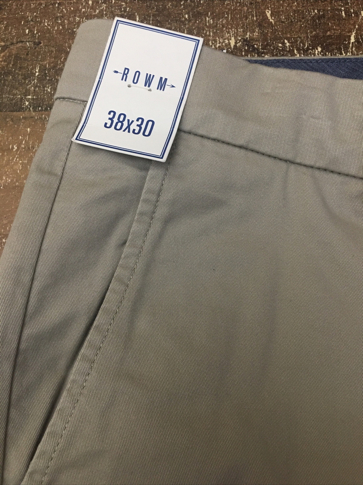 Dillard’s Rowm Pants Men 38X32 Chino Stretch Fabric 98% Cotton 2% Spandex NWT