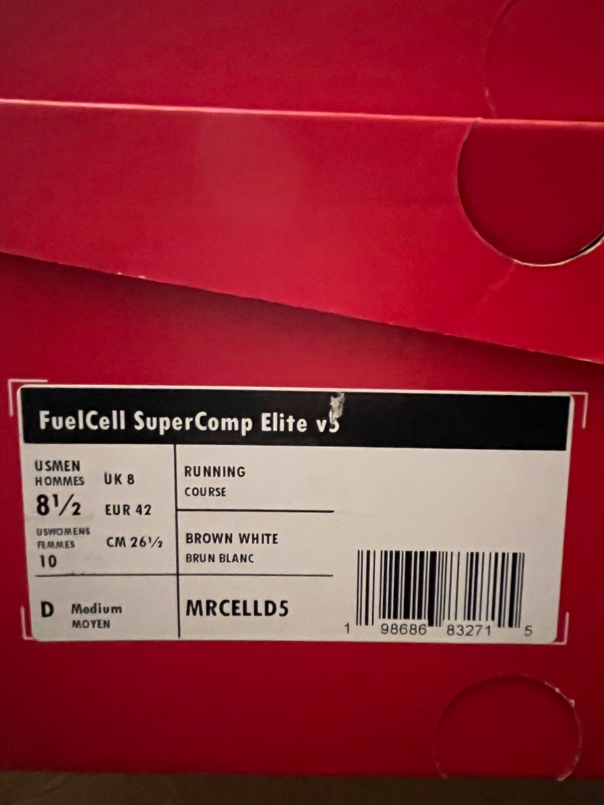 New Balance FuelCell SuperComp Elite v5 Running Racing Shoes Carbon Fiber Plate