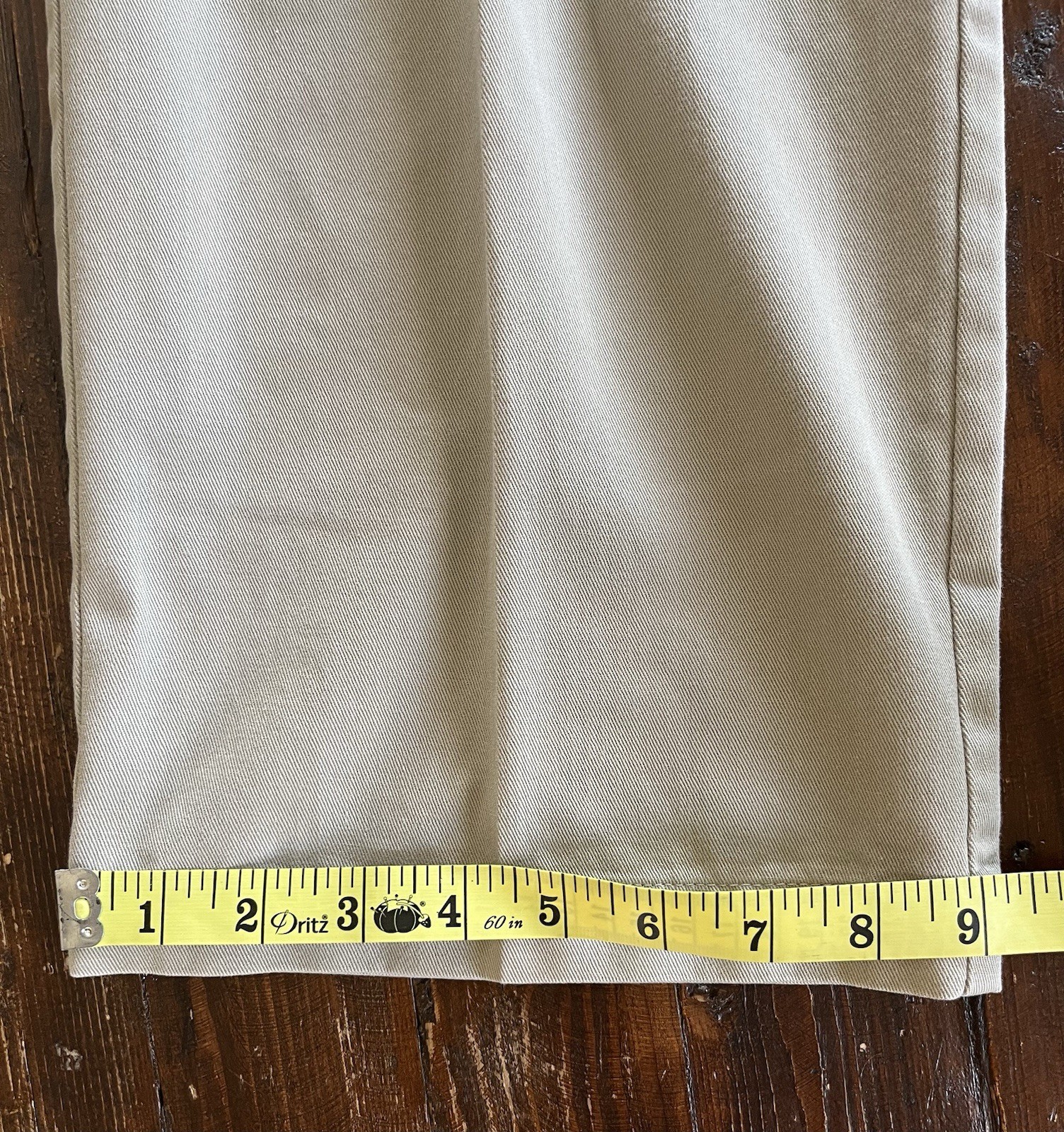 Haggar Generations Men’s Beige Dress Pants 38W Pleated Straight Leg Twill
