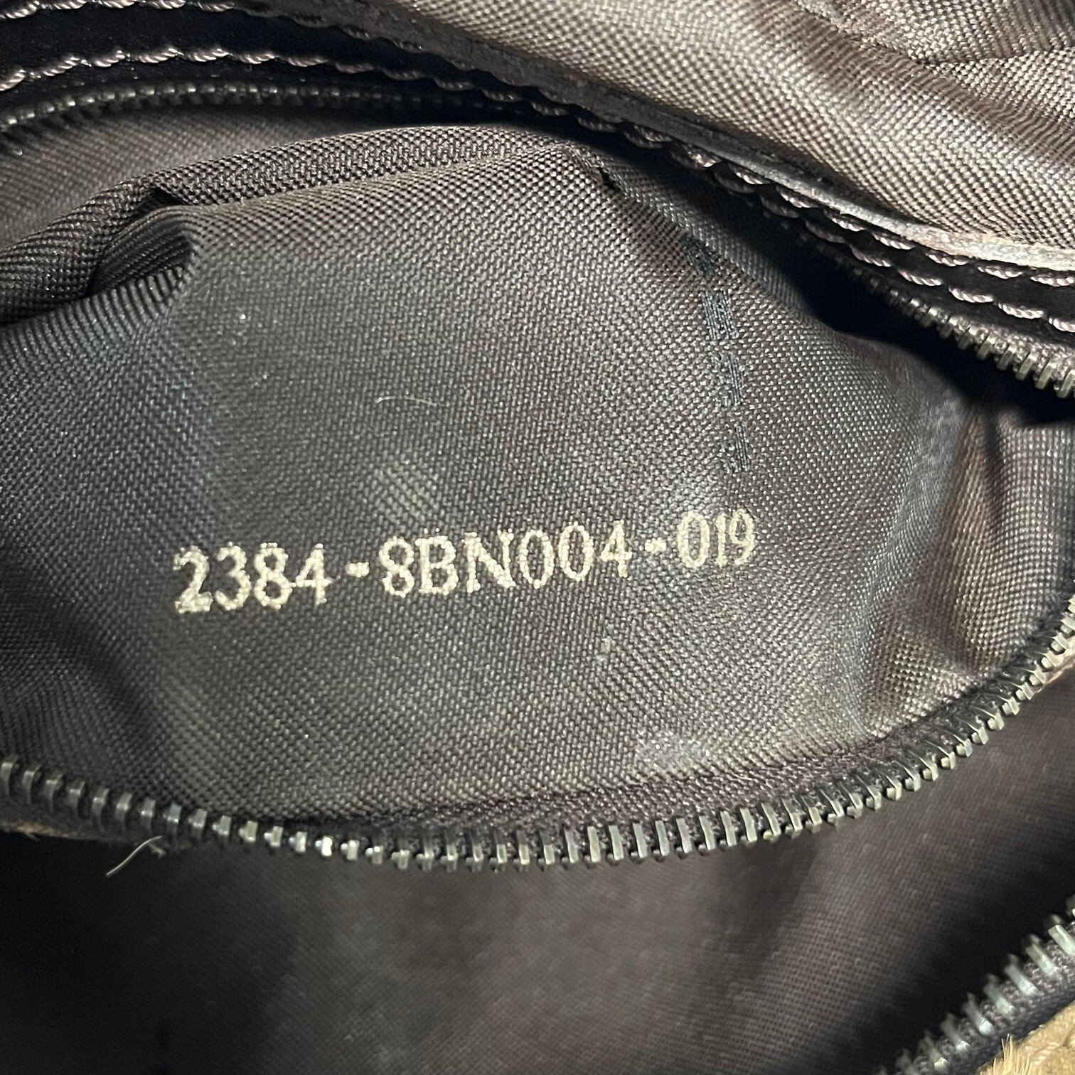 FENDI FF Mini Boston Bag Hand Bag 8BN004 Unborn Calf Leather Auth Used