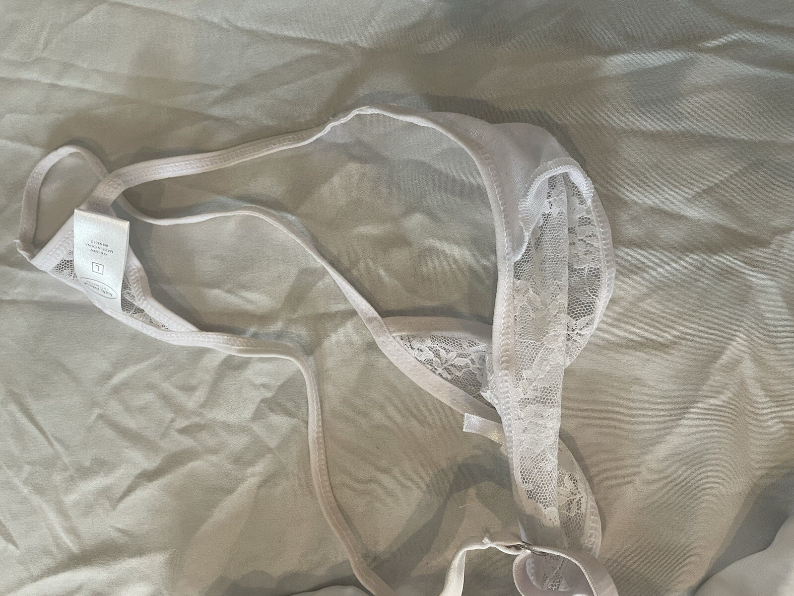 Kathy Ireland Intimates Large NWT White Lace Bridal Lingerie Wedding Honeymoon
