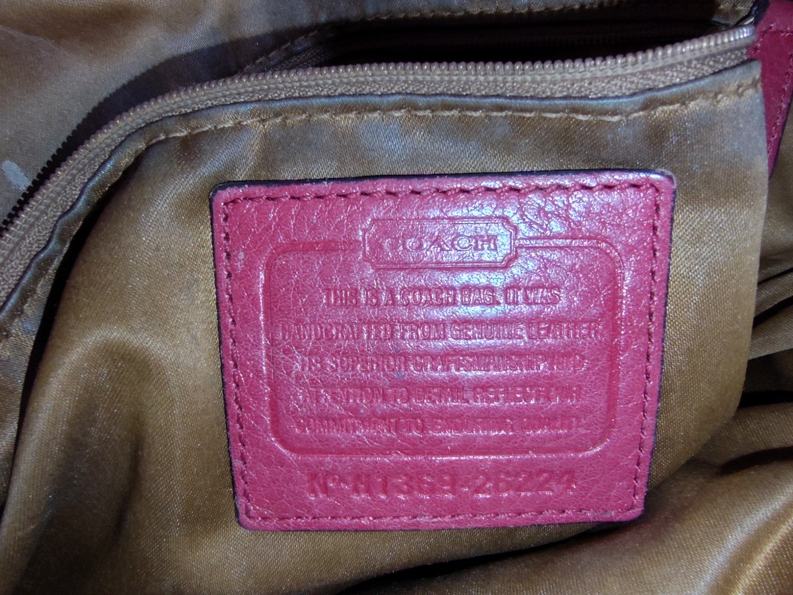 Coach H1369 26224 Madison Phoebe Pebbled Red Leather Shoulder Tote Bag ST48