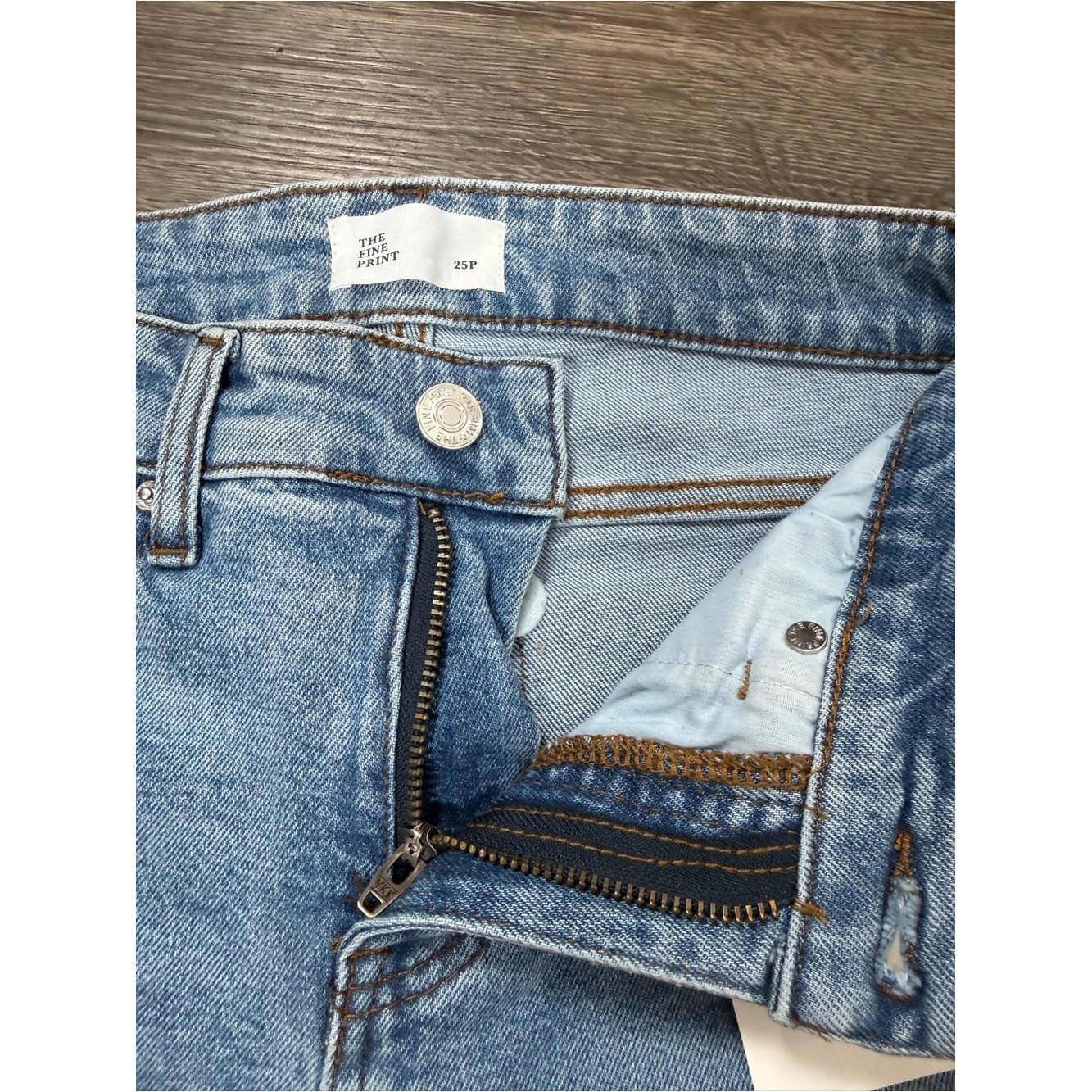 The Fine Print Jeans 25P Petite High Rise Straight Bootcut NWT