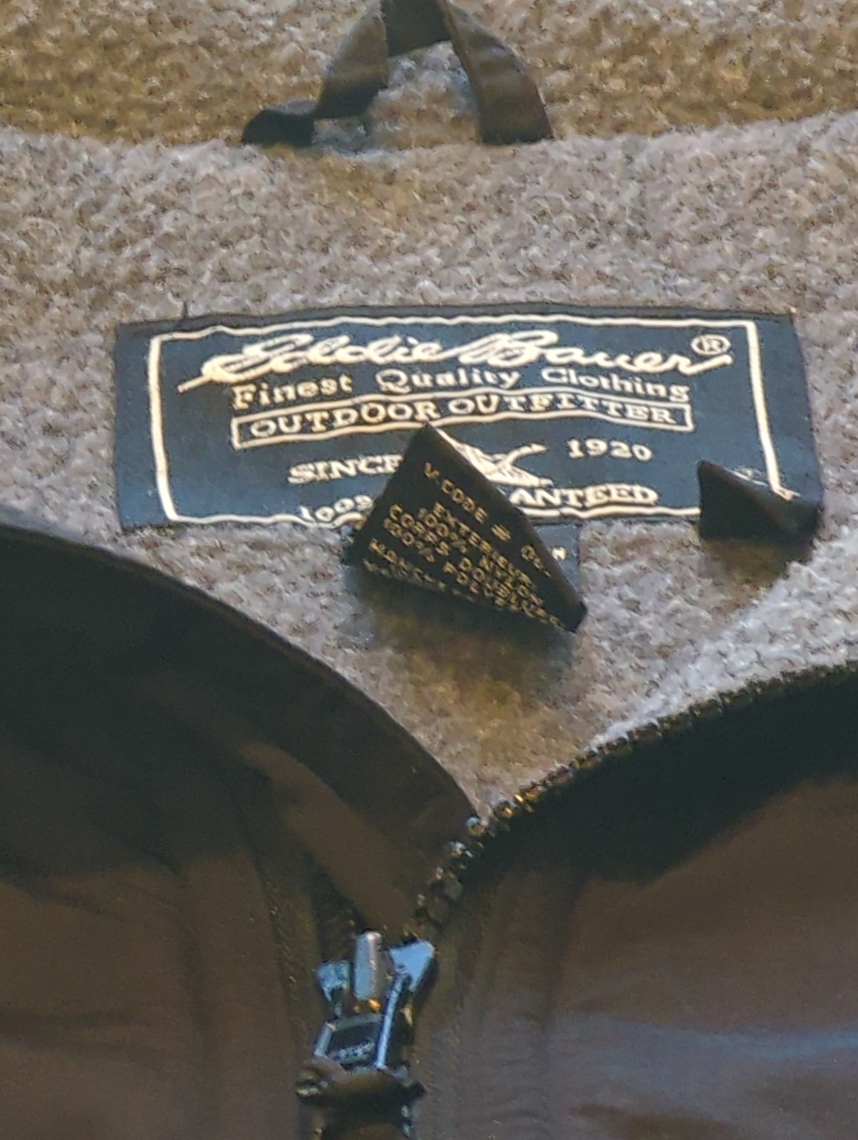 EDDIE BAUER Men’s Large Black 3 Season Jacket “Good Cond.”