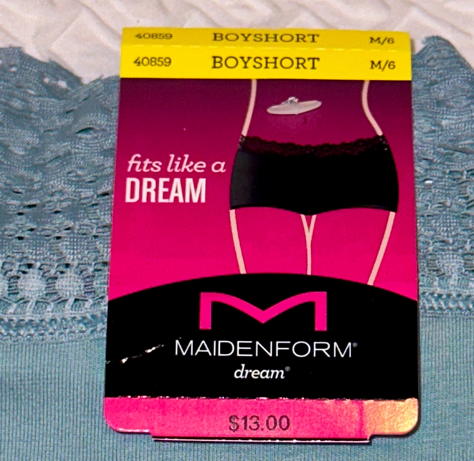 MAIDENFORM Dream Cotton Lace Waistband Boyshort Panty Women S 5 M 6 L 7 XL 2XL 9