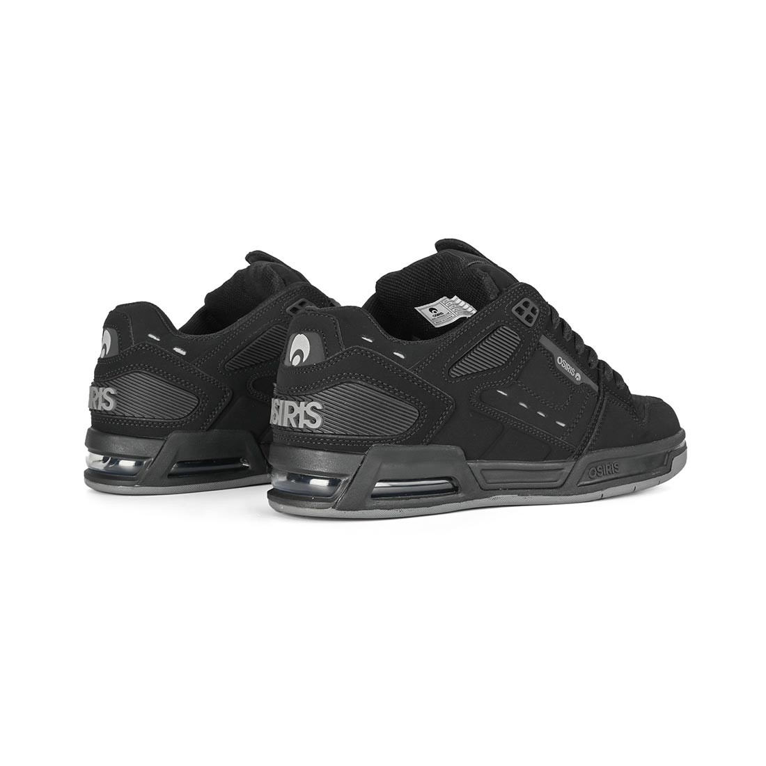 Osiris Peril Skate Shoes – Black/Black/Grey