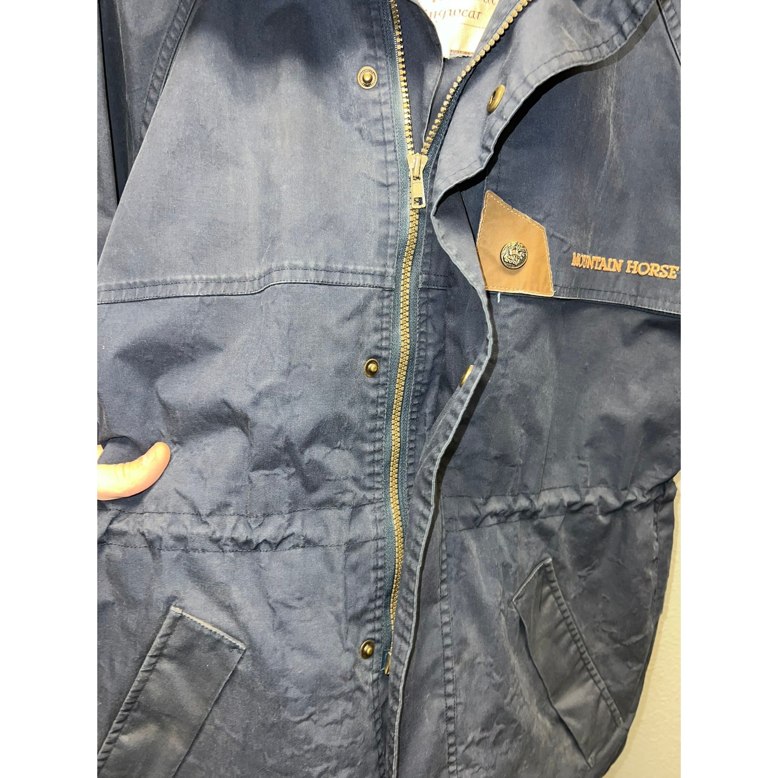 Vintage Womens Mountain Horse Jacket Techinal Riding Wear Blue VTG Small