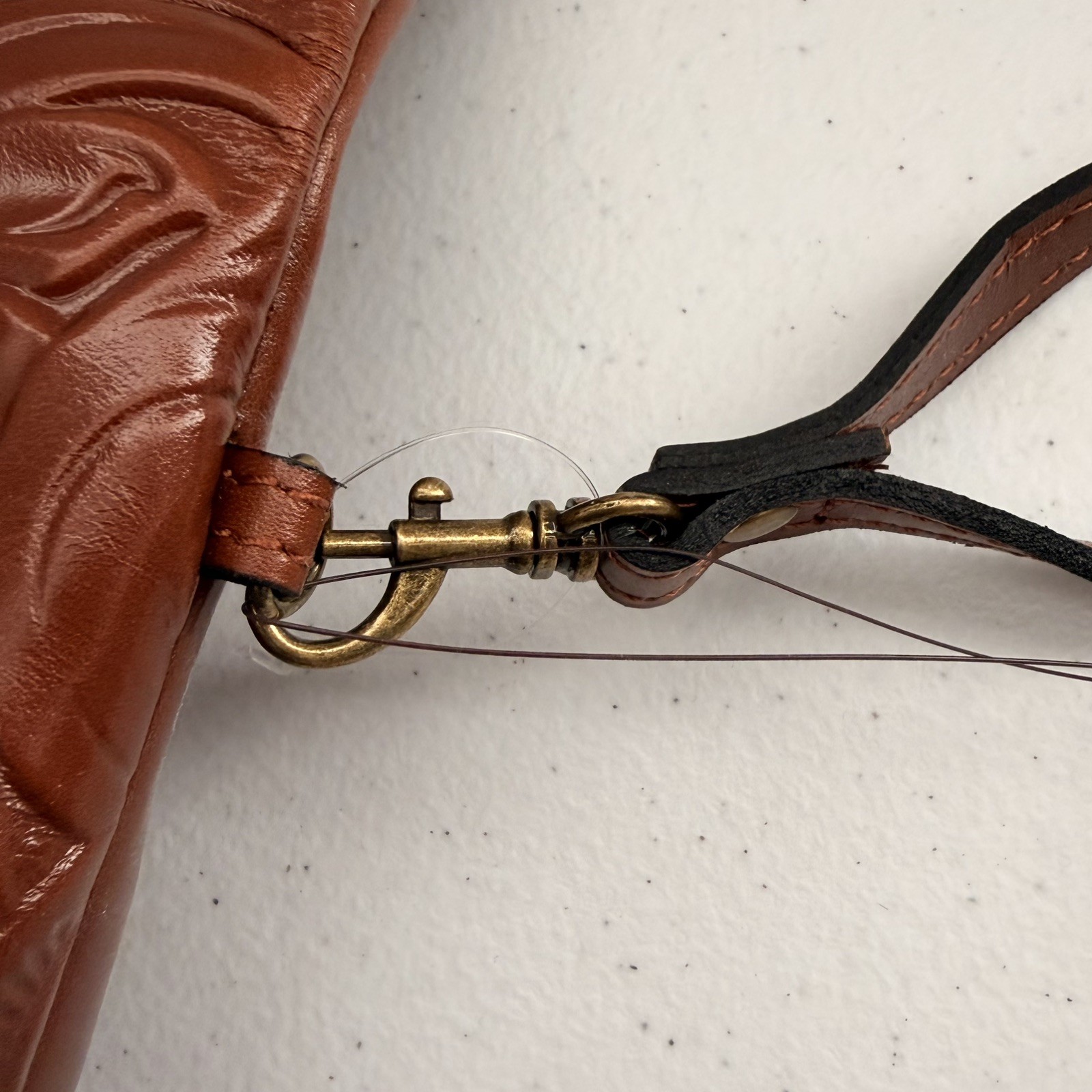 Patricia Nash VALERIE Fold-Over Wristlet/Clutch Leather-Tooled Florence NWT