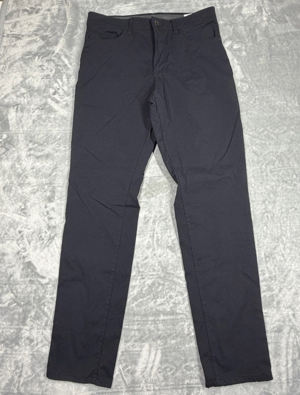 Weatherproof Vintage Men’s Black Slim Straight Stretch Pants 34W