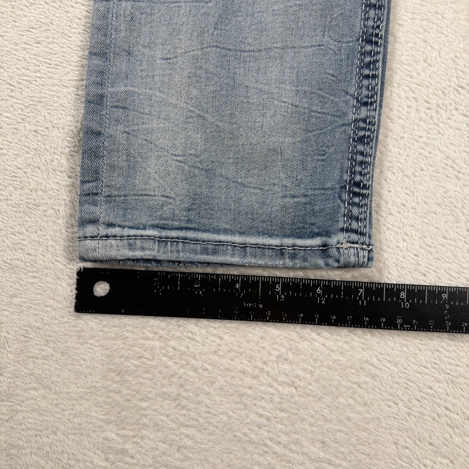 BKE Alec Men’s Straight Jeans 32×32 Light Wash Stretch Denim