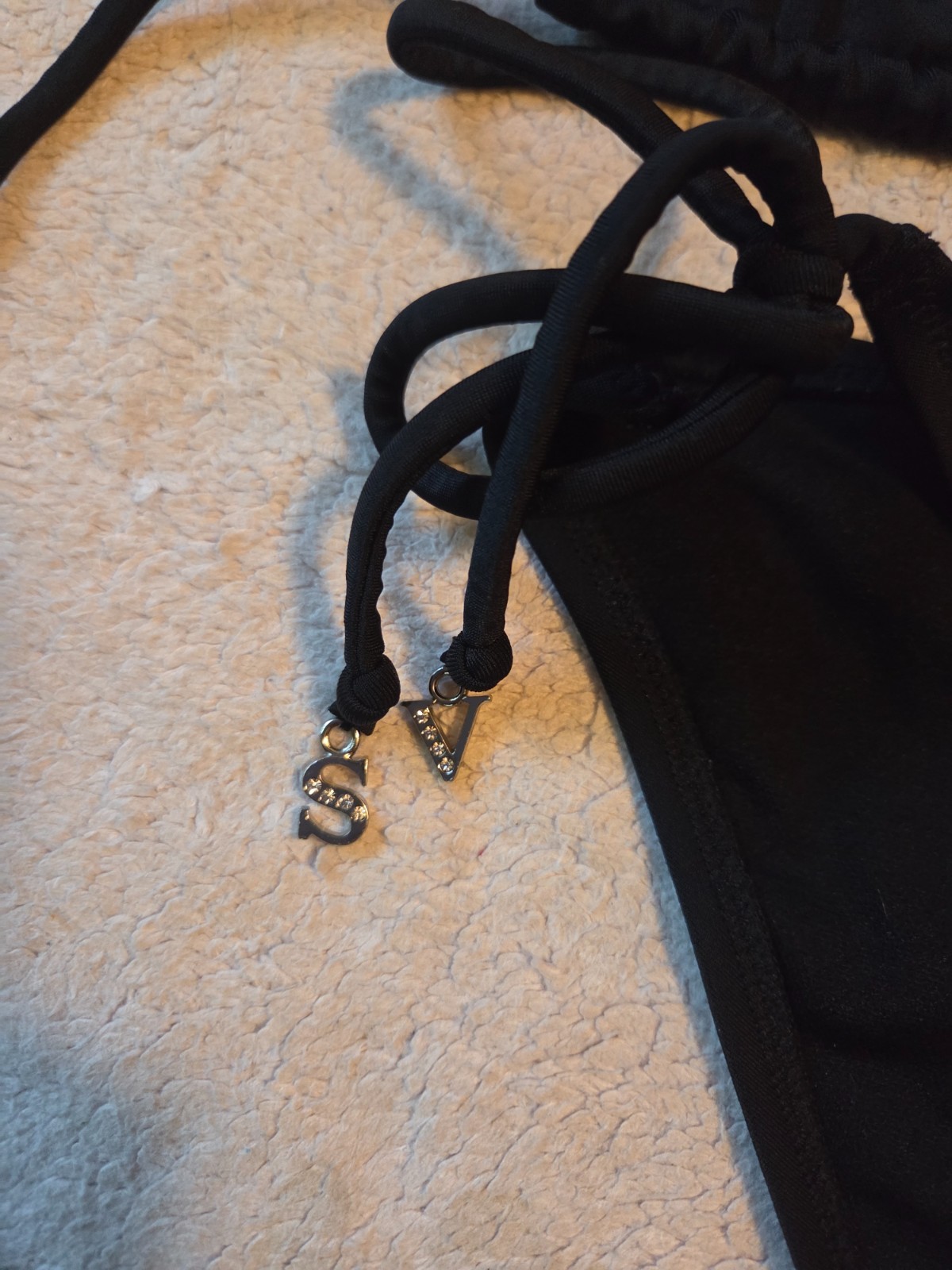 Vintage Y2K Victoria’s Secret Rhinestone Jewel Skull Rare Bikini Set Size small