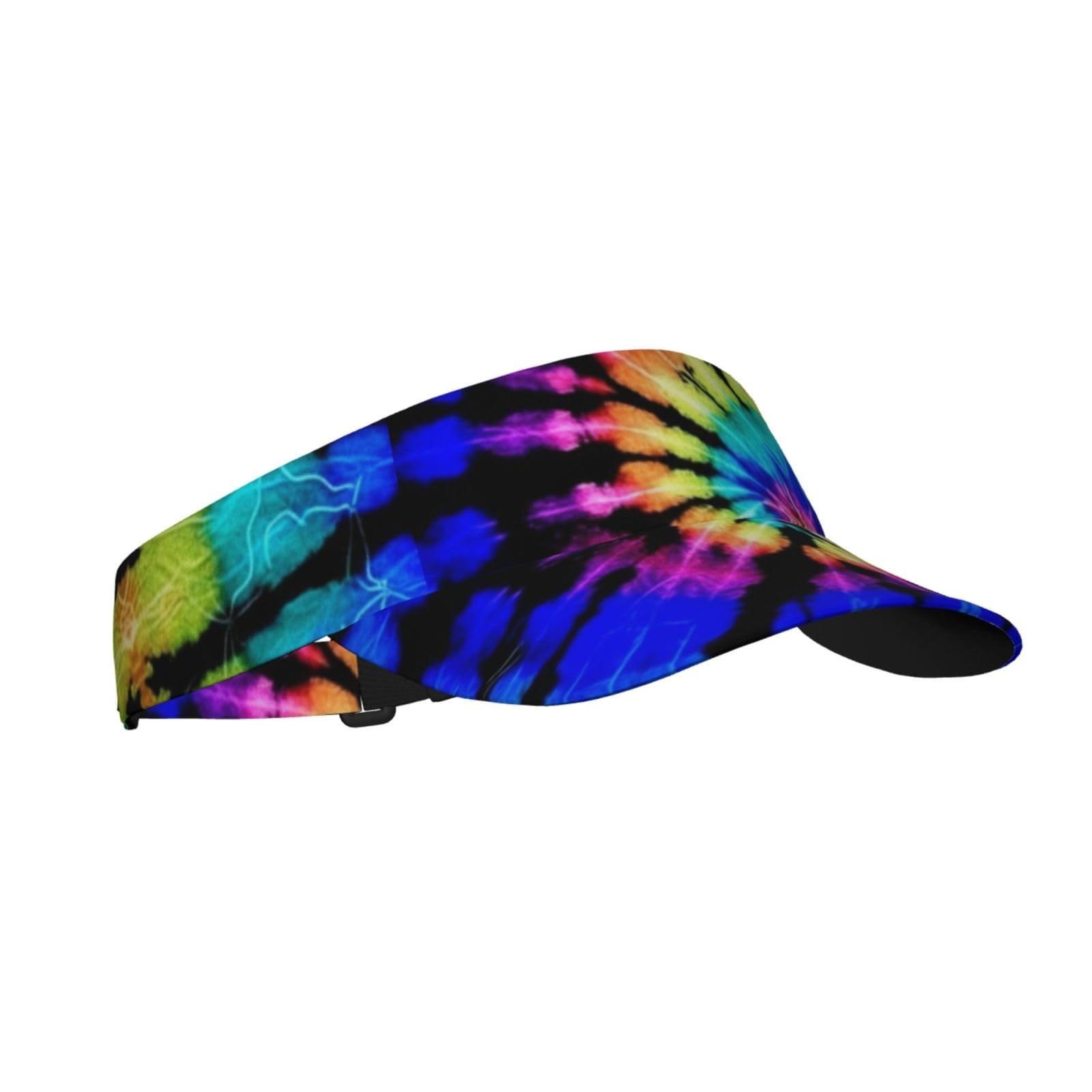 Tie Dye Visor Cap Sun Hat for Women Men Teens for for Sports, Beach, Tennis, …