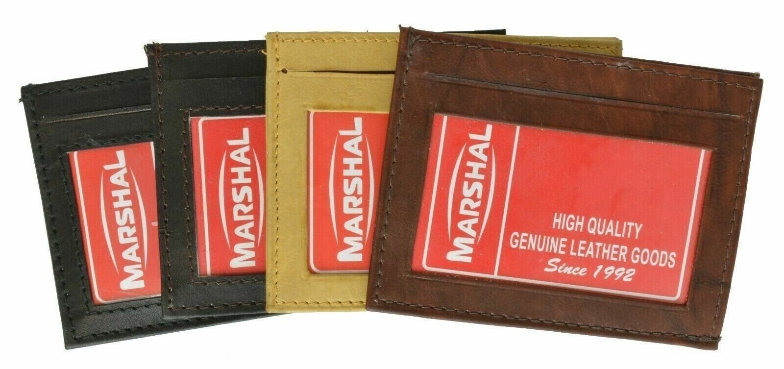 New Genuine Leather Slim Card Holder Wallets For Men – Minimalist