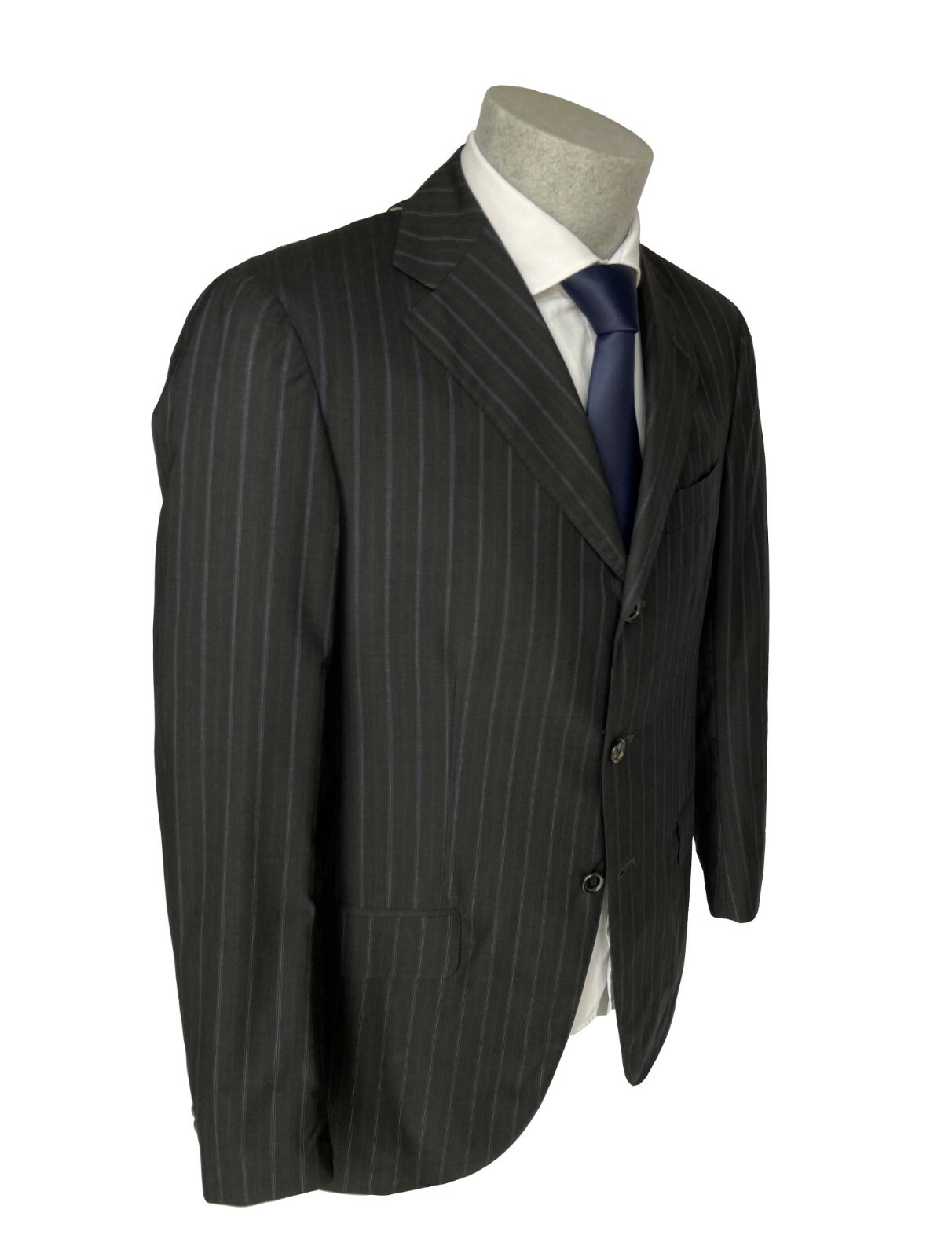 150’s SUTOR Men’s Dark Grey Plaster Pure Wool Superfine Dress.