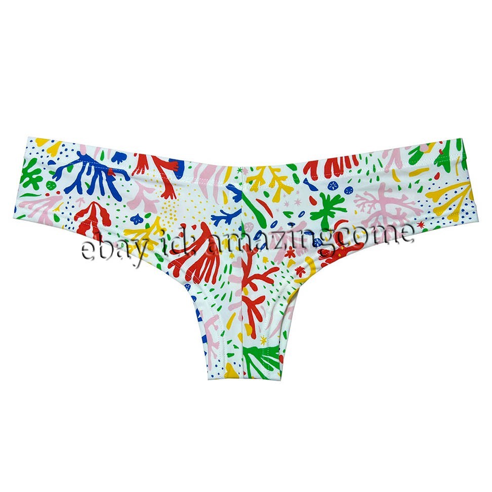 Men Printed Brazilian Bikini Underwear Enhance Bulge Pouch Mini Boxer Briefs