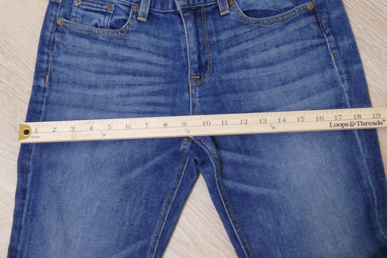J.CREW *Stretch Low/Mid Rise Raw Wash Skinny Leg Denim Jeans Size 28R