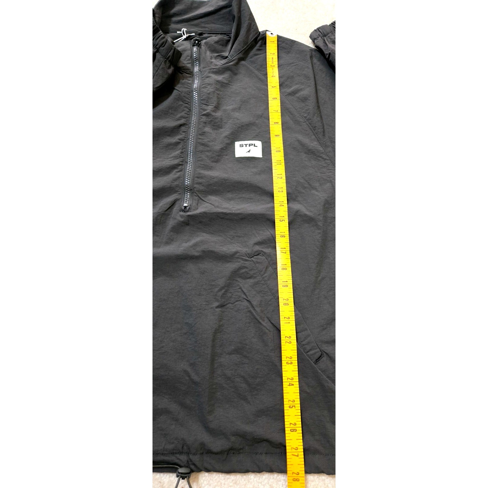 Staple Pigeon Half Zip Windbreaker Jacket STPL Men’s L Charcoal NWT