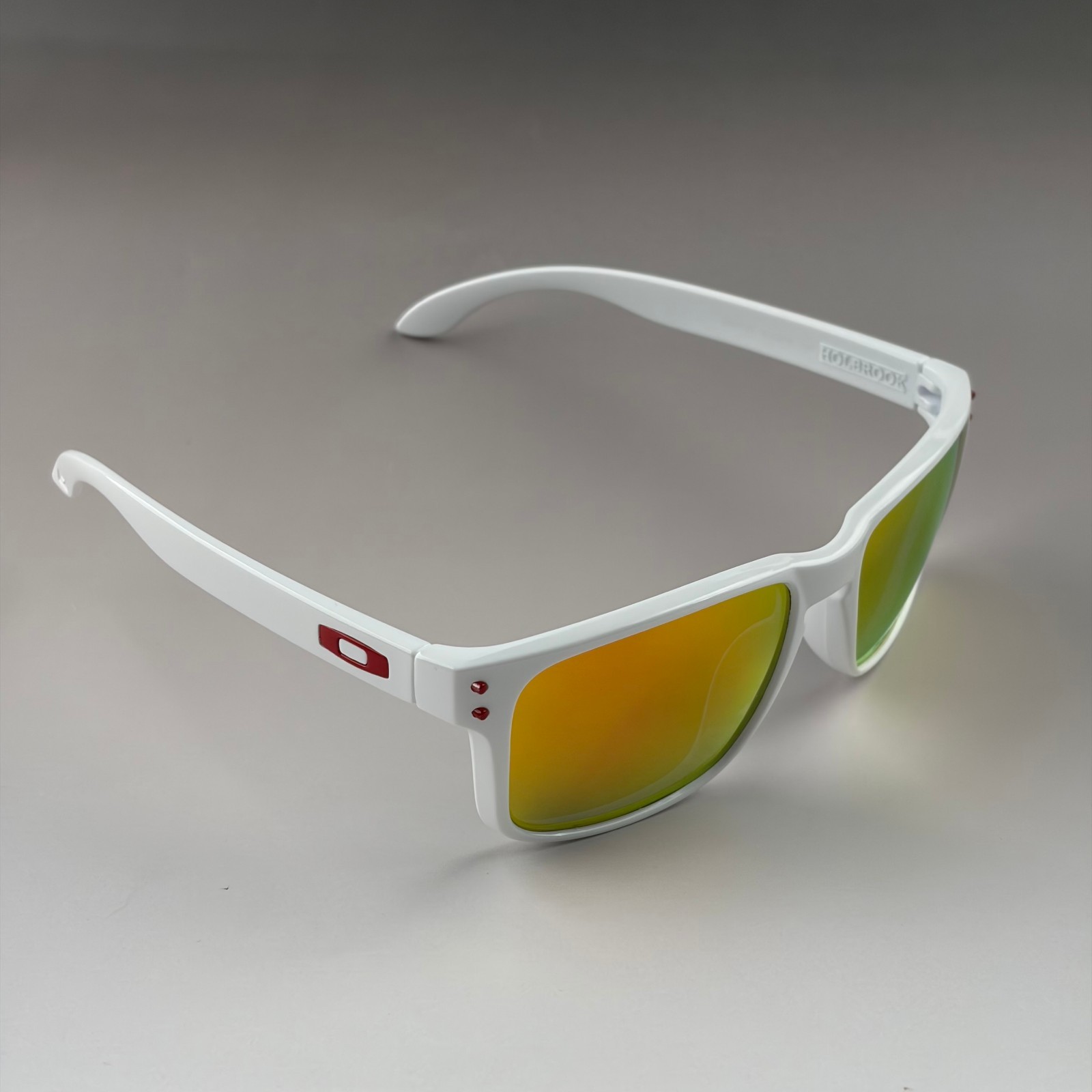 Oakley Holbrook Sunglasses White Frame Orange Lens With Box, Case