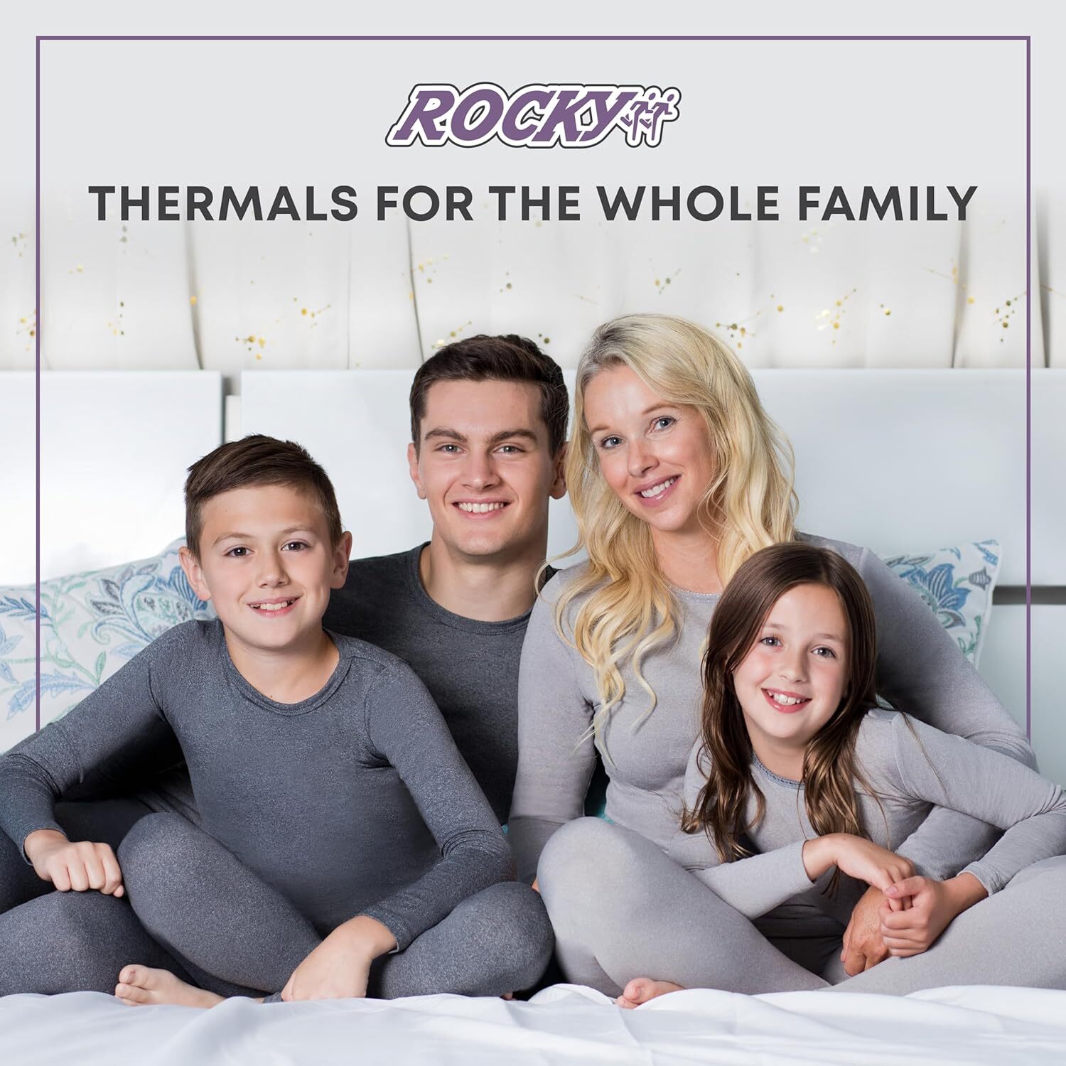 Rocky Thermal Underwear for Men (Long Johns Thermals Set) Shirt Large, Black