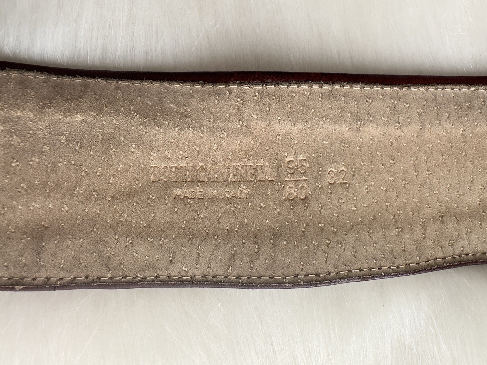✨BOTTEGA VENETA Intrecciato Woven Leather Corset Belt Brown Size 95/80cm, 32”
