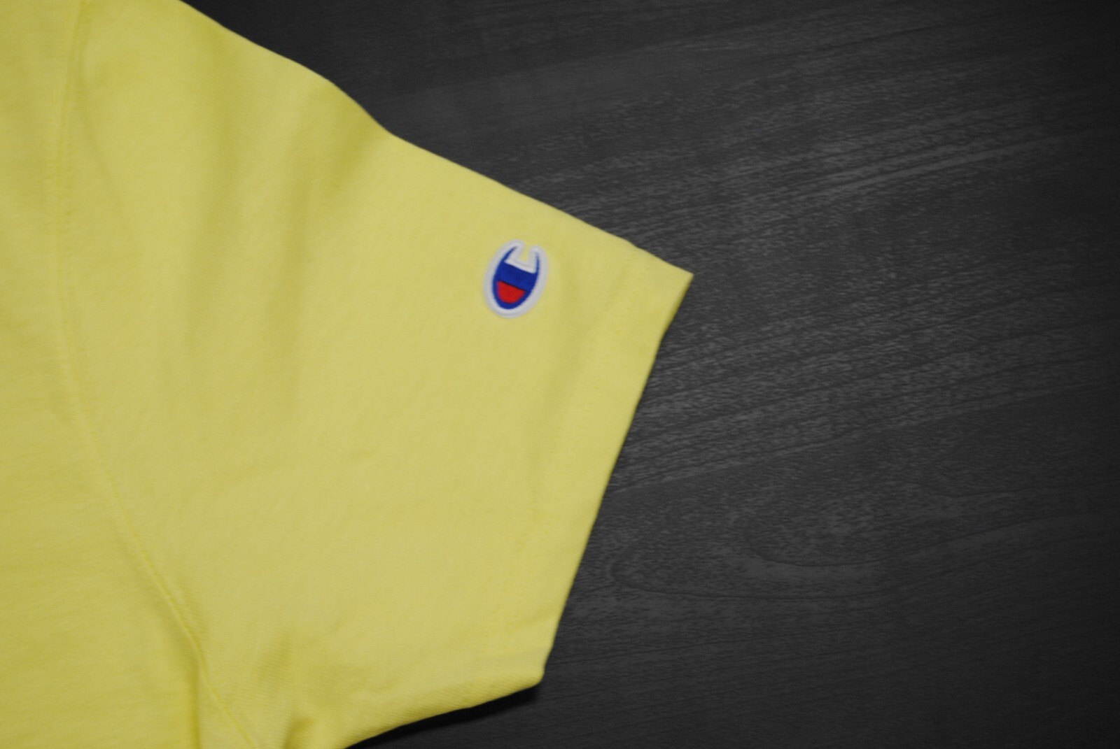 NEW MEN’S CHAMPION GT19-IUC HERITAGE SHORT SLEEVE TEE CADMIUM YELLOW MULTI LOGO