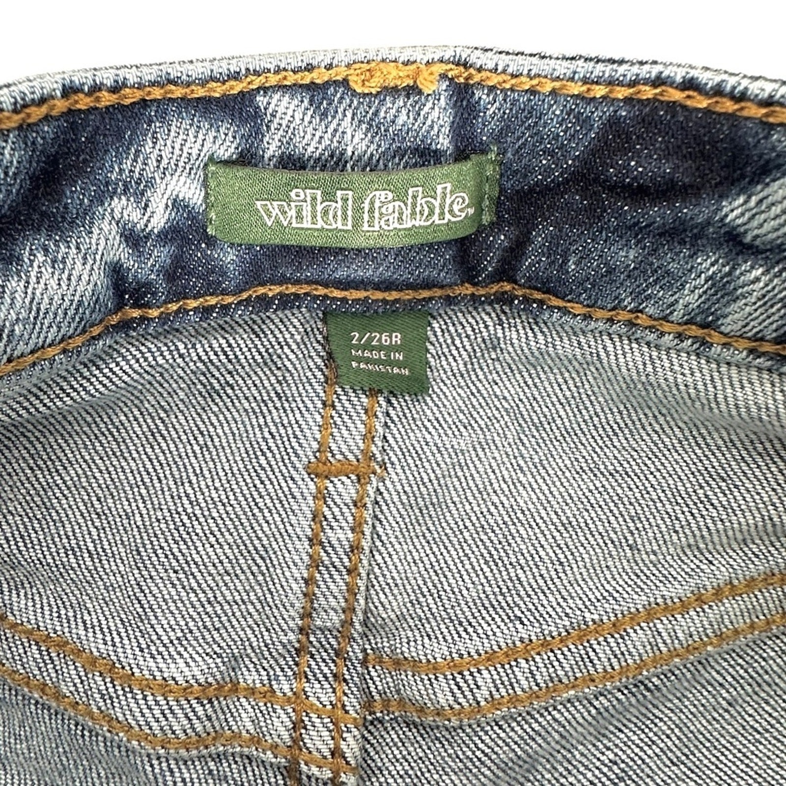 Wild Fable Denim Shorts | Mid Rise Cuffed Jean Shorts Blue Wash | Size 2 / 26R