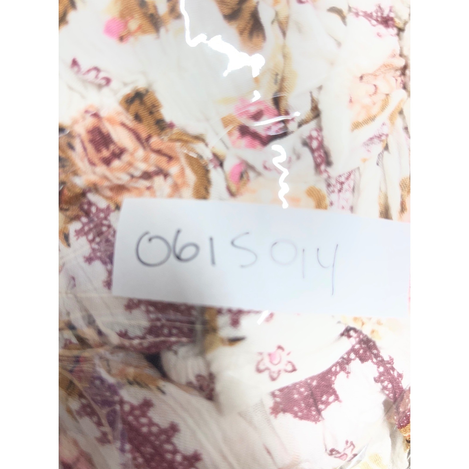 ASOS DESIGN 70s Sleeve Mini Dress Floral Print Boho Ruffle White Pink US 14