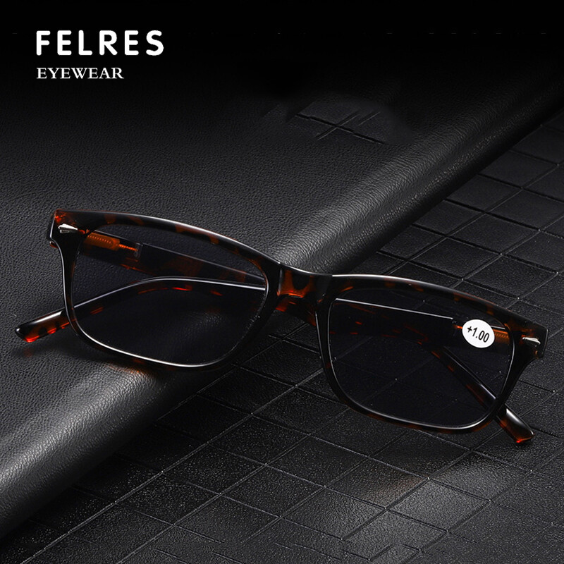 Men Women Tinted Reading Glasses Classic Outdoor Square Grey lenses Sunglasses
