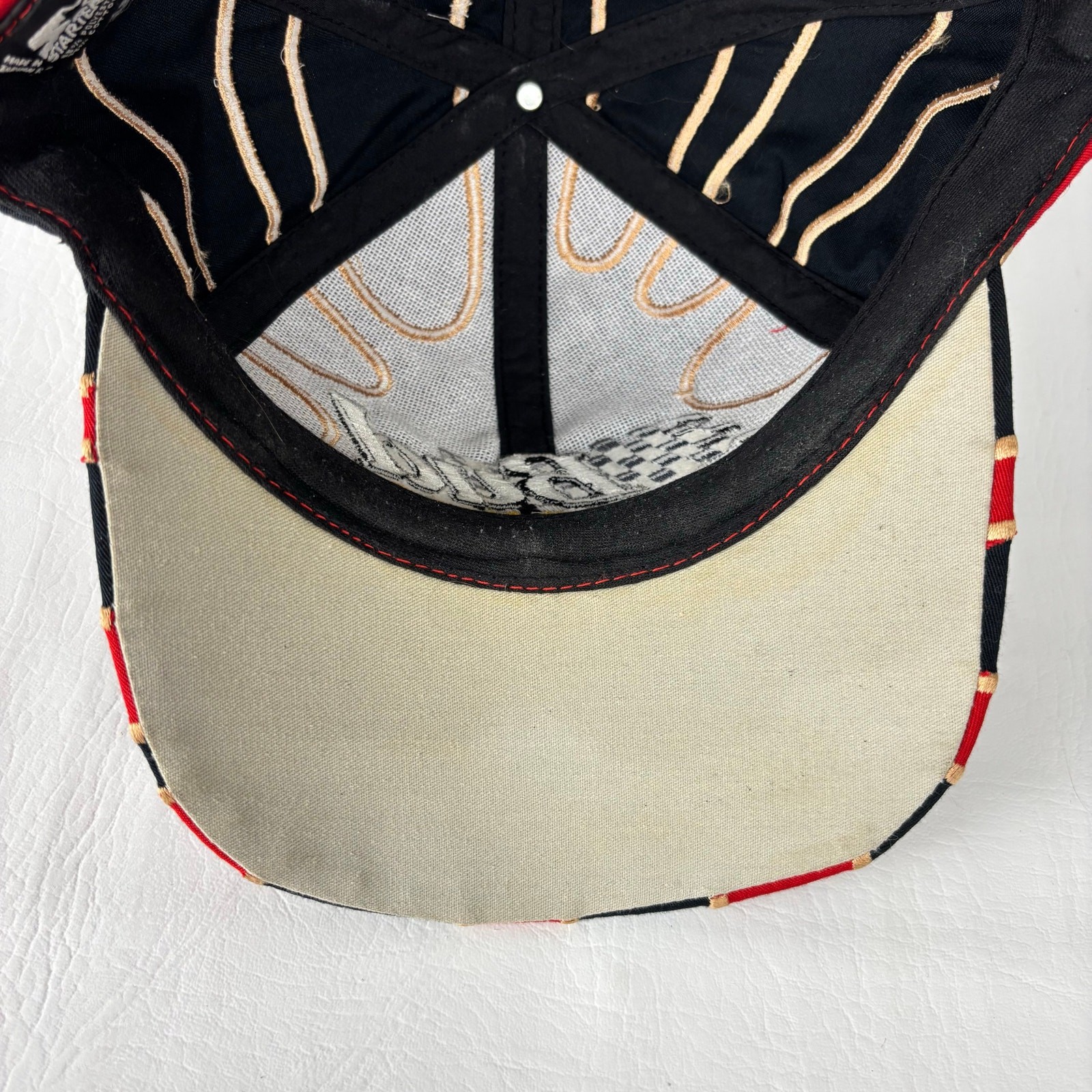 Vintage Budweiser Racing Starter Splat Strapback Hat