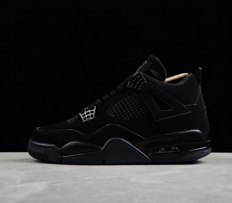 Men’s Jordan 4 Retro “Black Cat” Basketball Shoes Mid Top Us Size 7-12