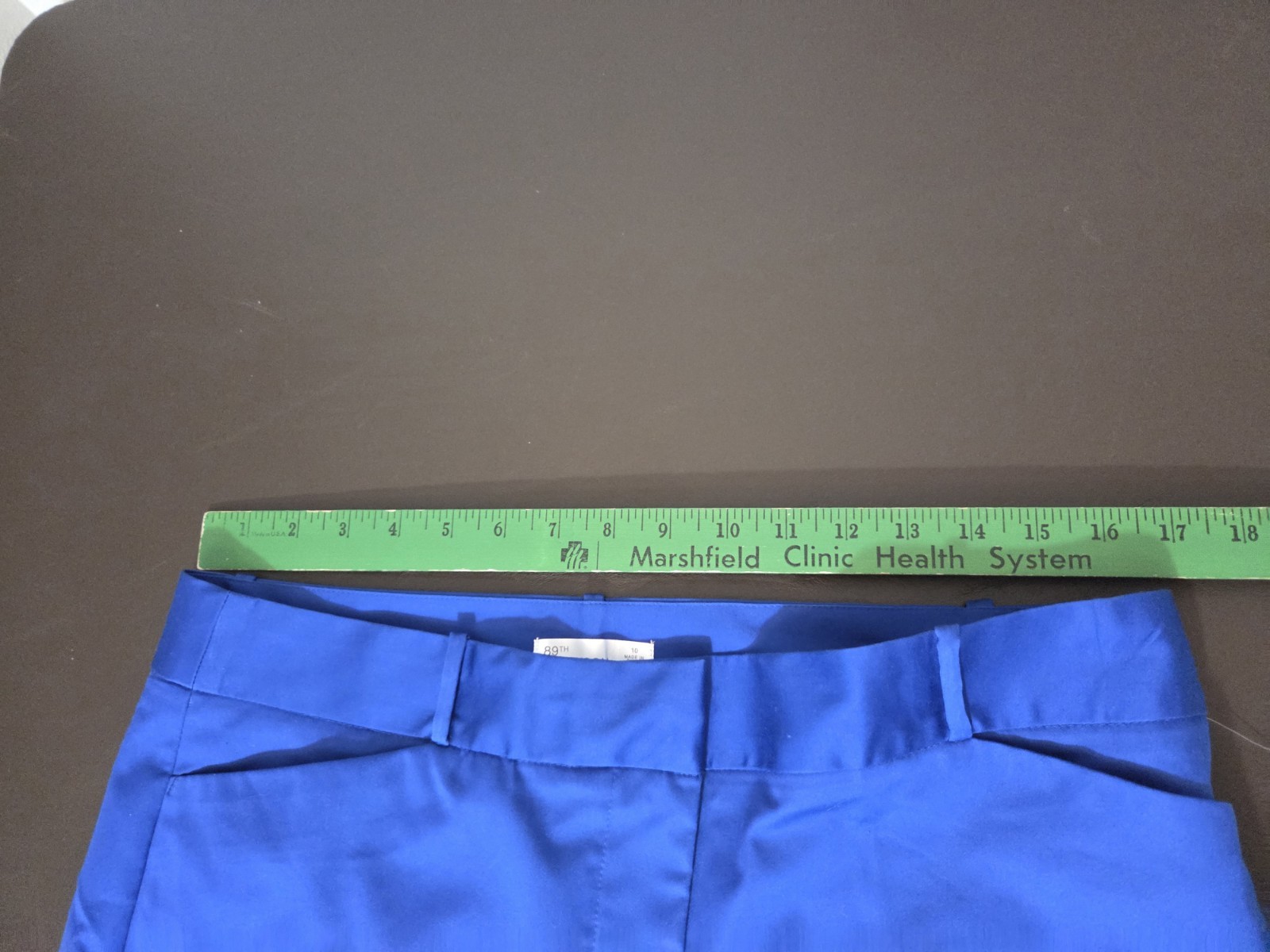 89th + Madison Womens Size 10 Blue Pants Brand New Nwt Indentations