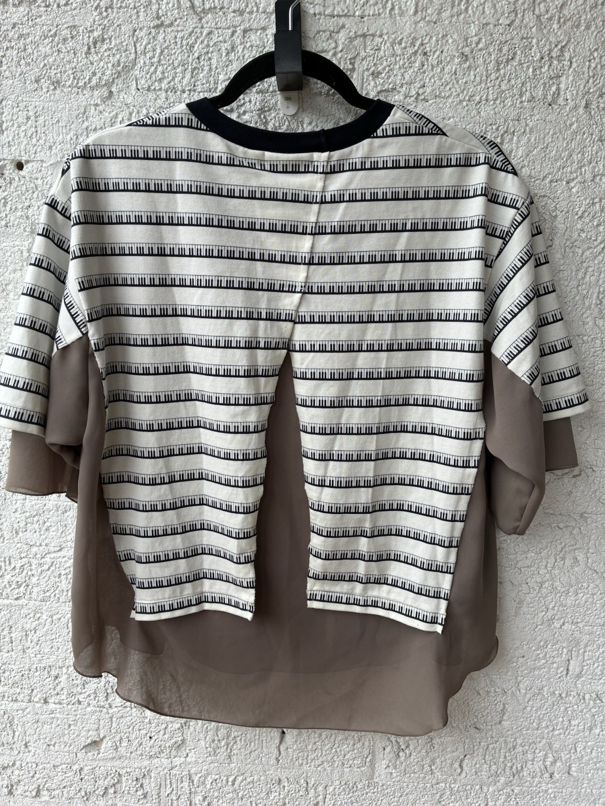 S/s24 Undercover striped layered shirt Sz 2