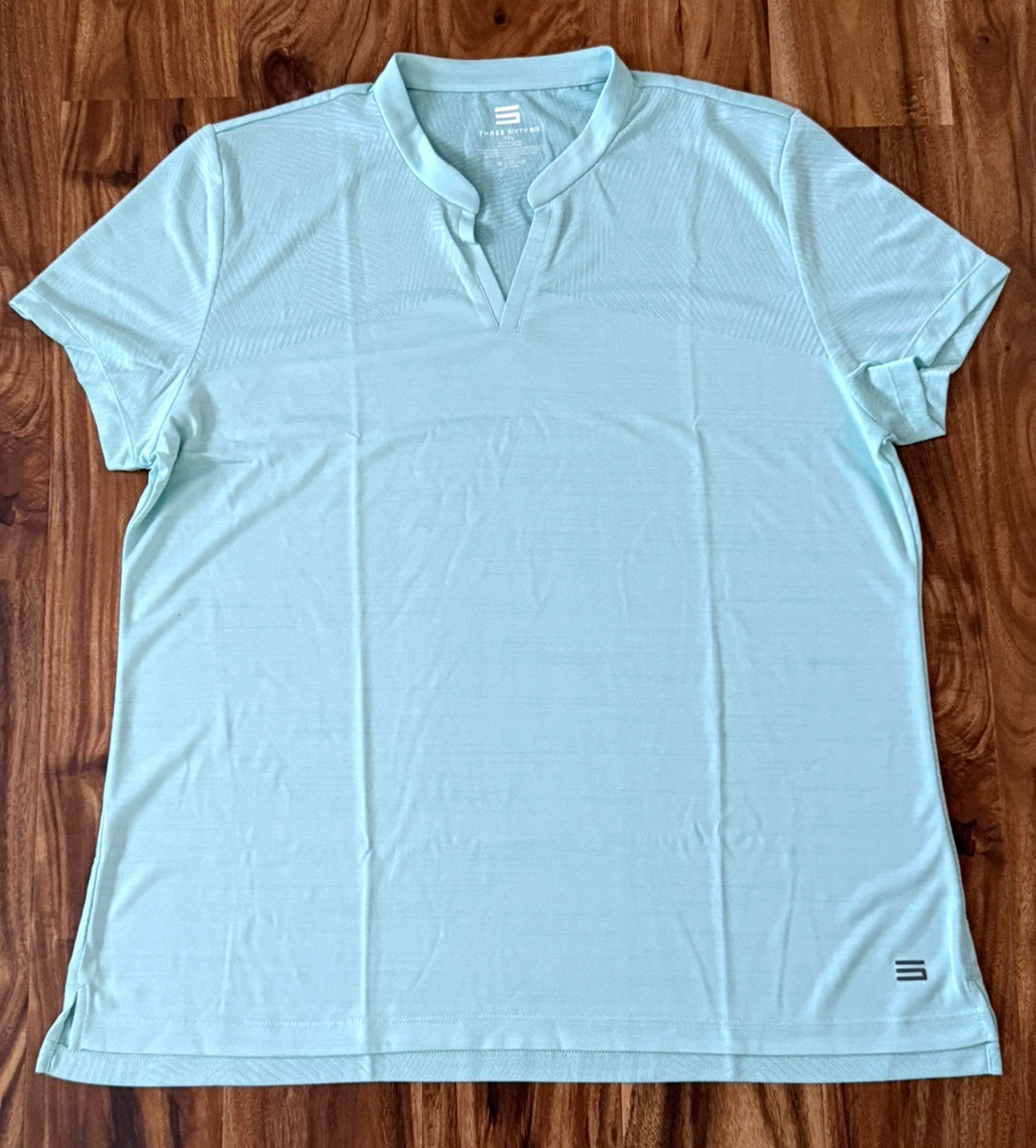 NEW 366 Golf Polo Shirt Size XXL Short Sleeve Aqua Blue